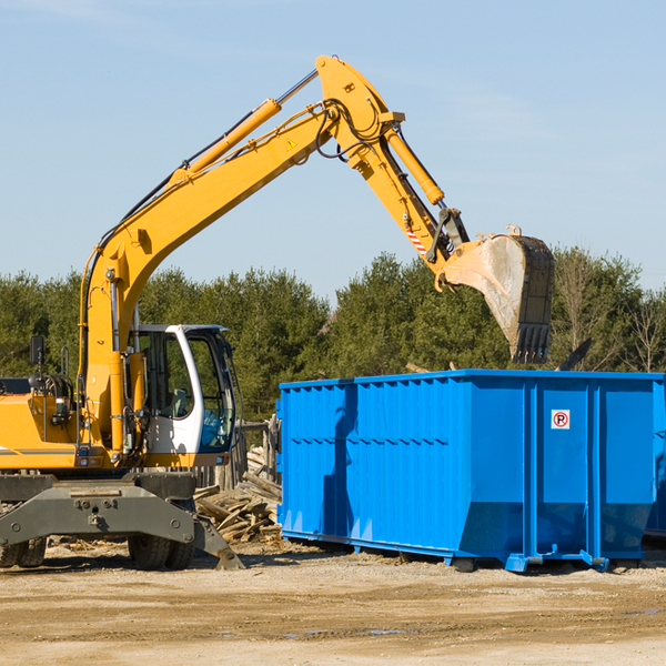 what happens if the residential dumpster is damaged or stolen during rental in Bromide